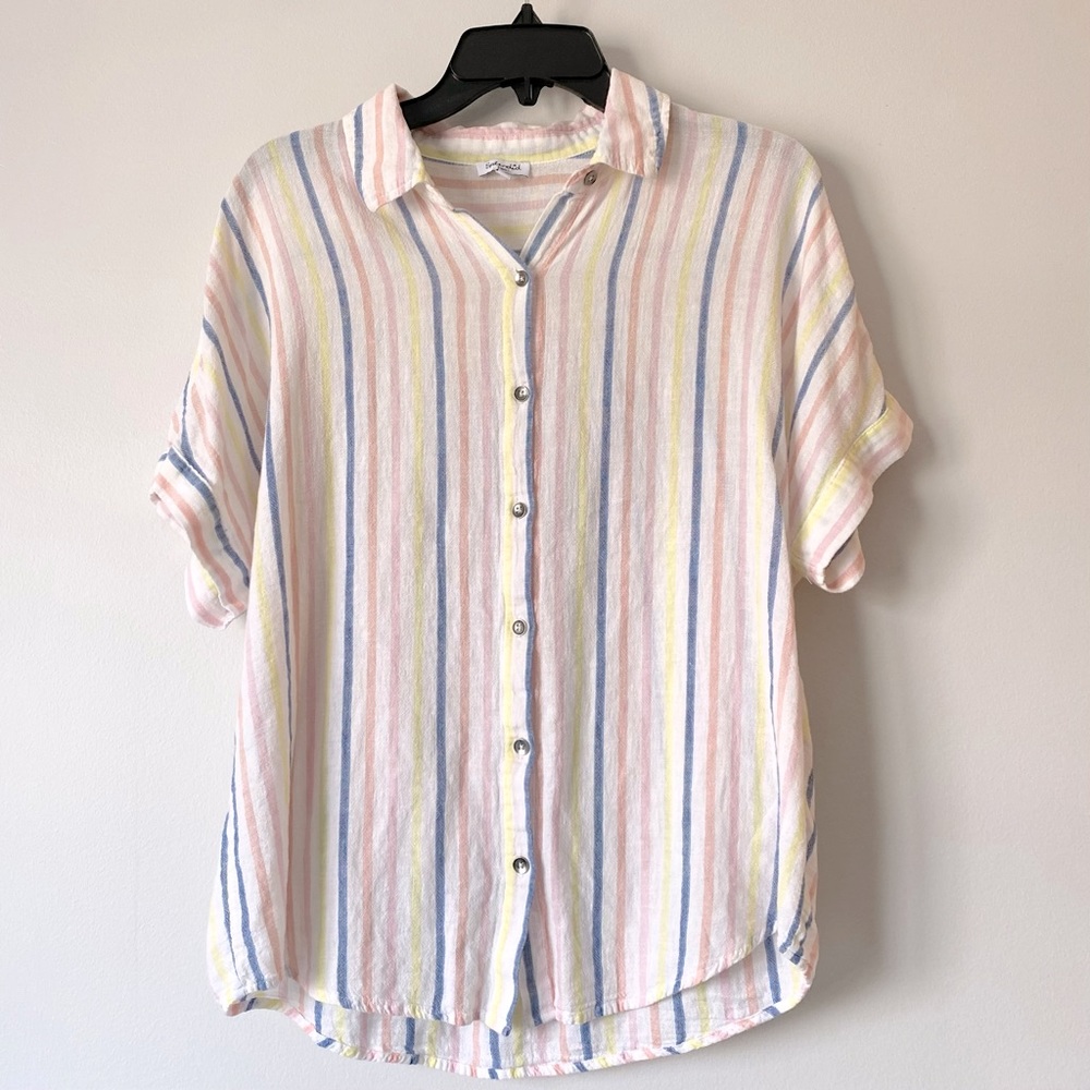 ❌ SOLD Splendid Linen Button Down Shirt, Size Small